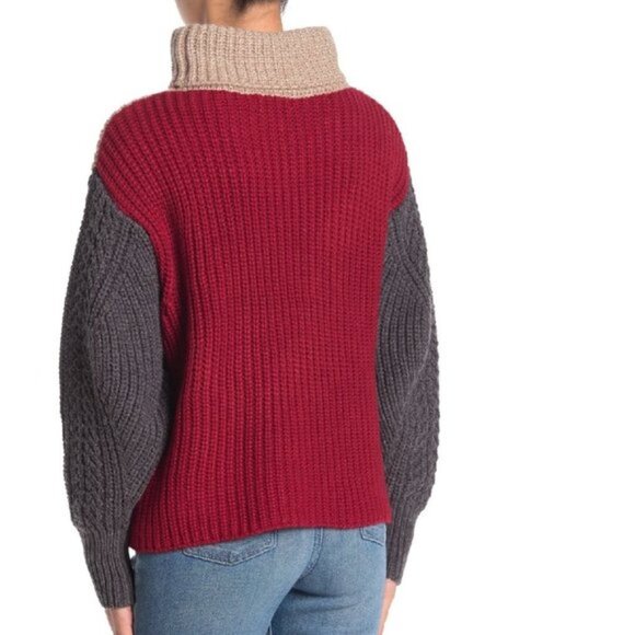 Elodie Multi Yarn Cozy Turtleneck Sweater - Picture 2 of 5